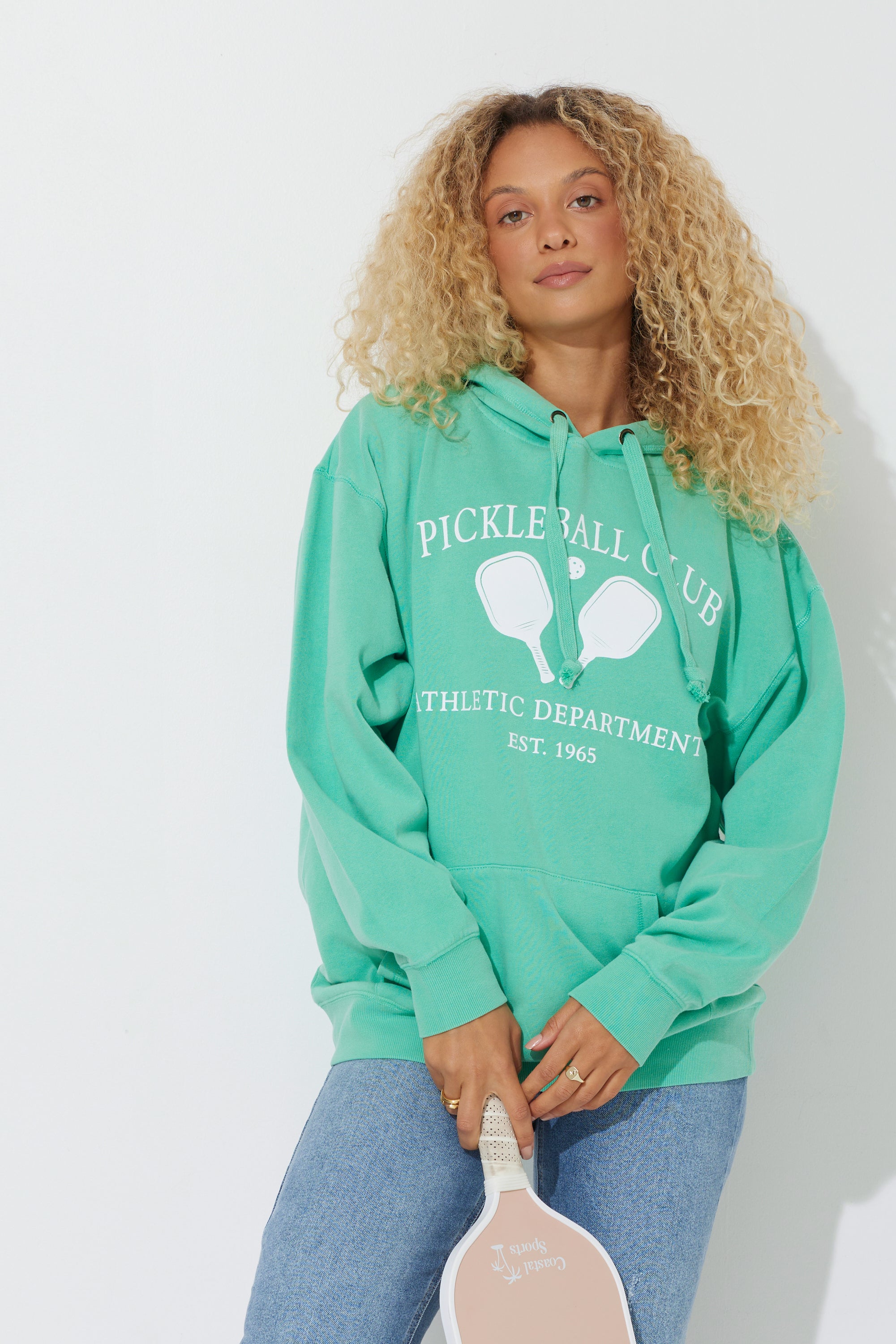 Heber Valley Pickleball Club design. Women's fitted hoodie pickleball –