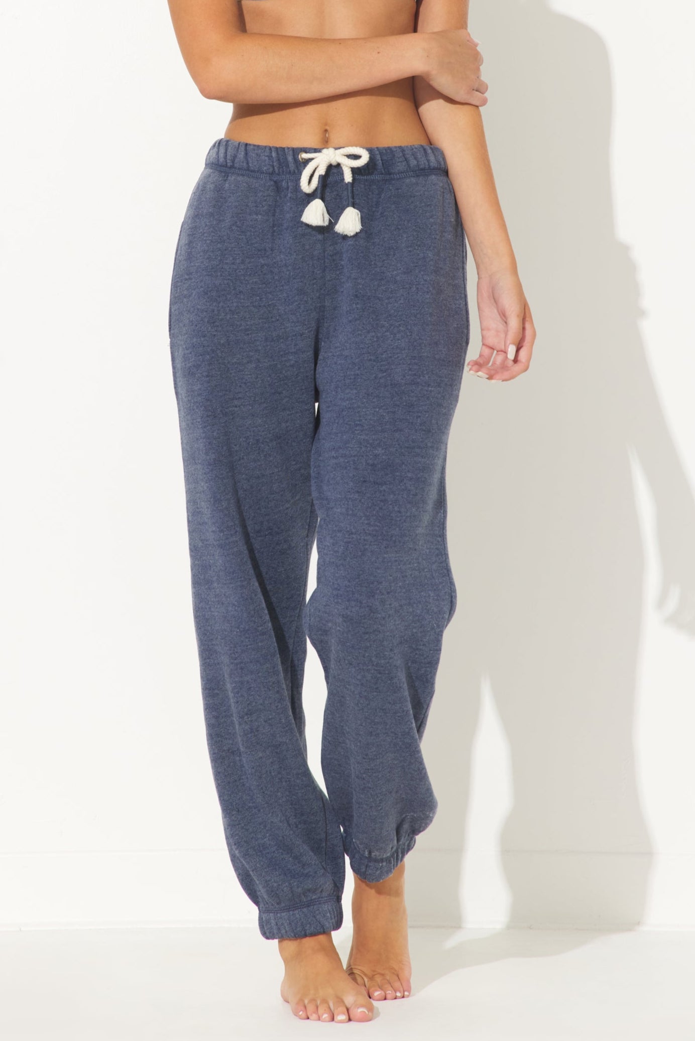 Deep Navy Burnout Fleece Jogger