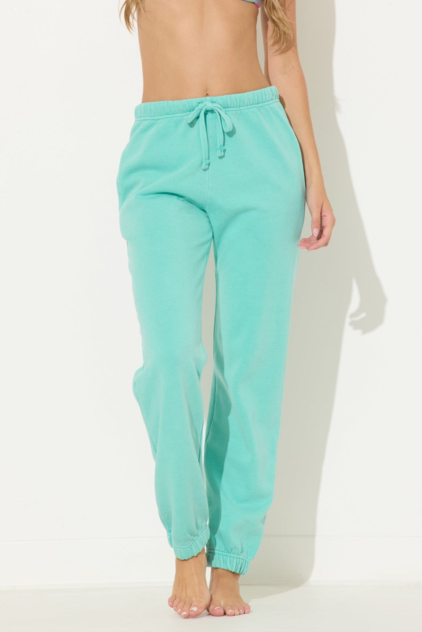 Shoreline Green Garment Dye Jogger