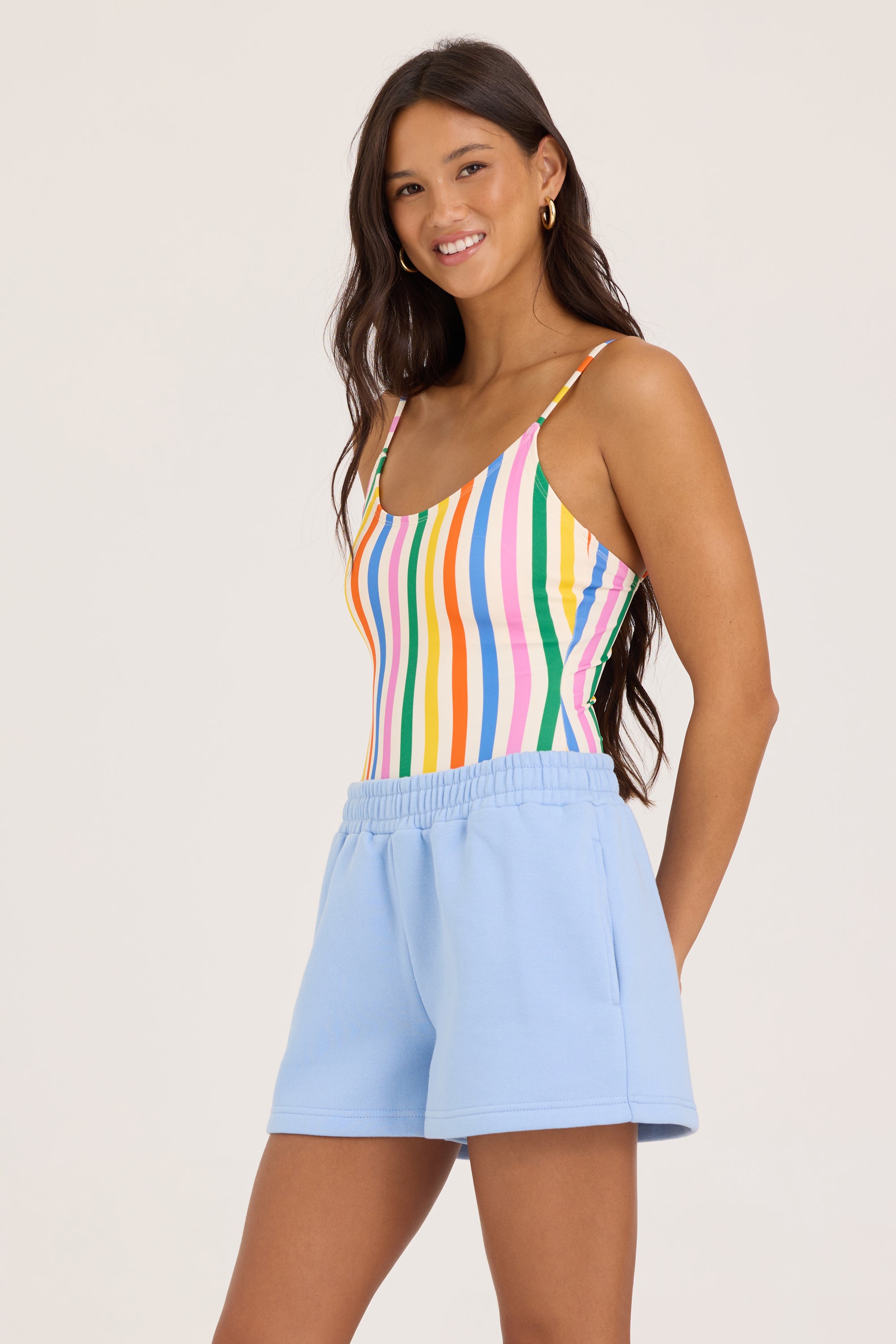 Essential Fleece Shorts - Blue Cloud