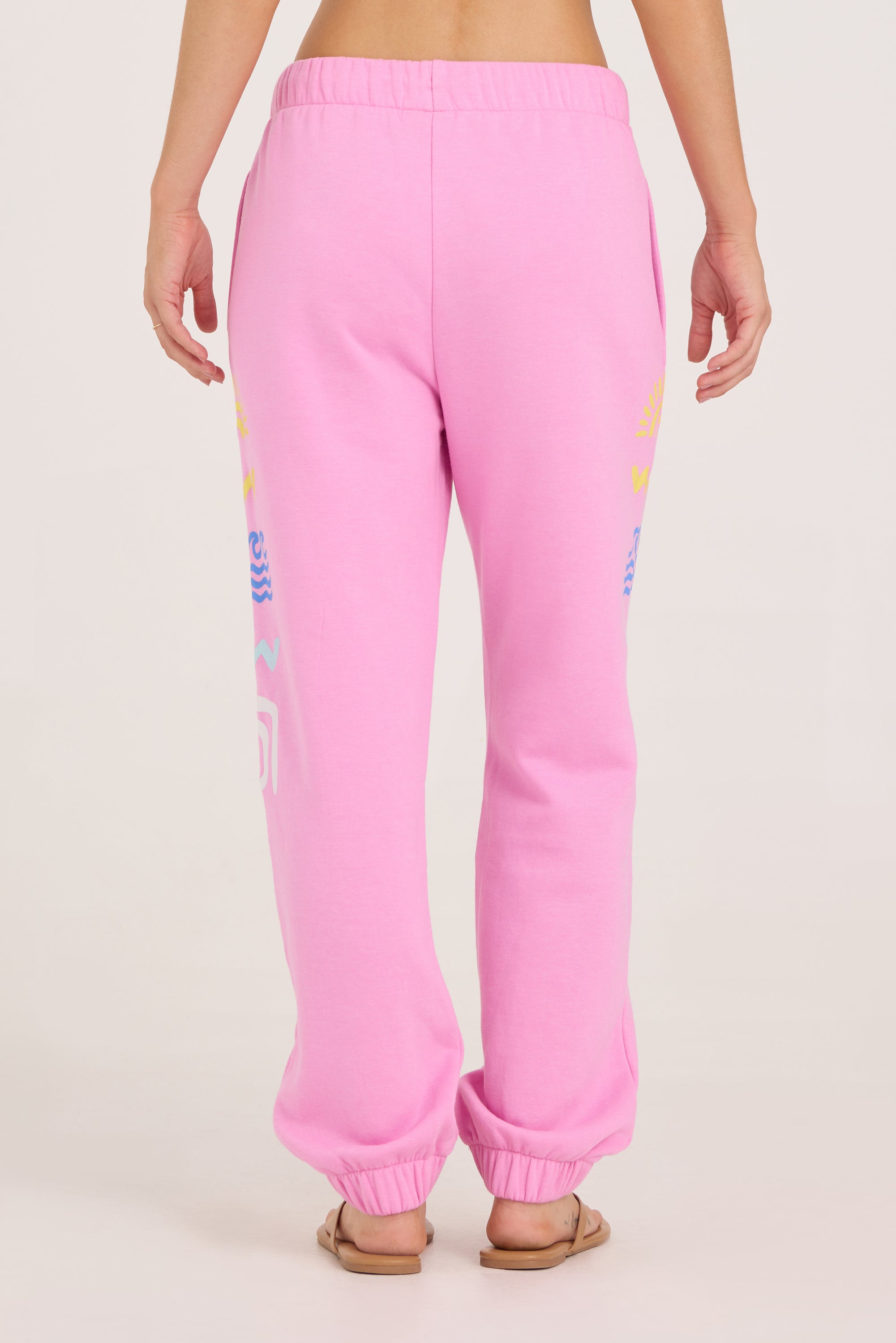 Icon Graphic Surf Wash Jogger - Sunset Pink