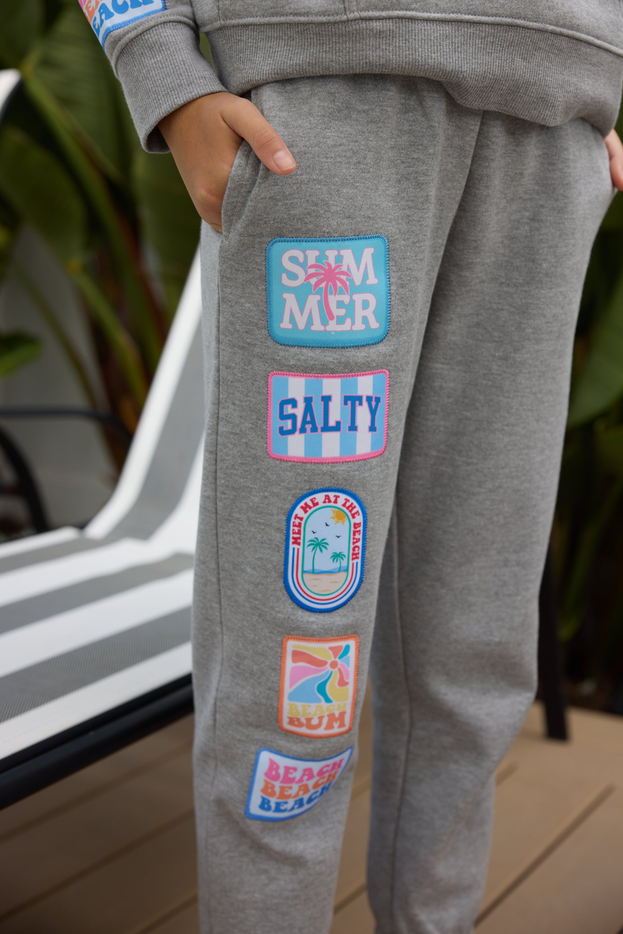 Kids Surf Wash Jogger w/Patches