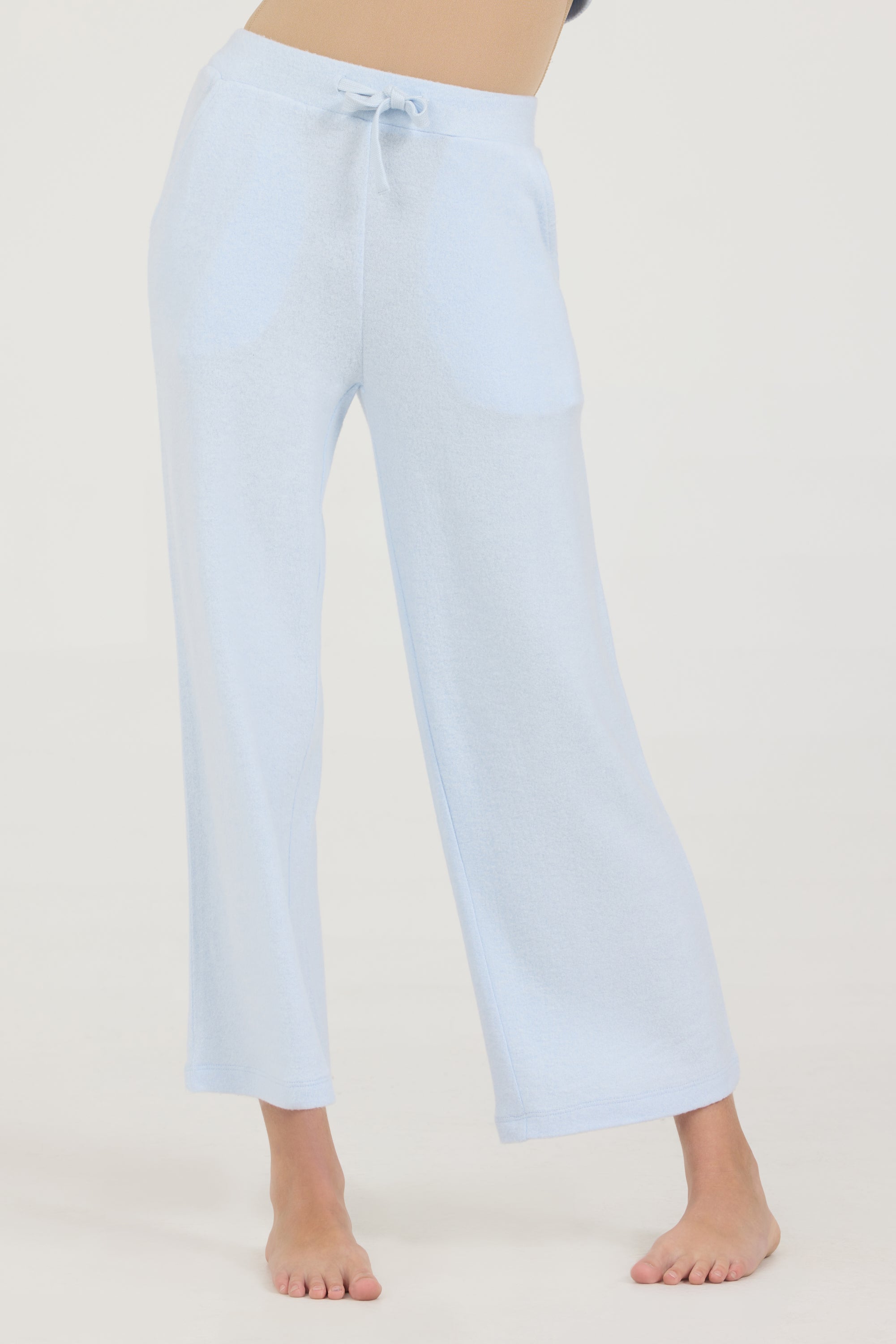 Kids Solid Hacci Wide Leg Pant