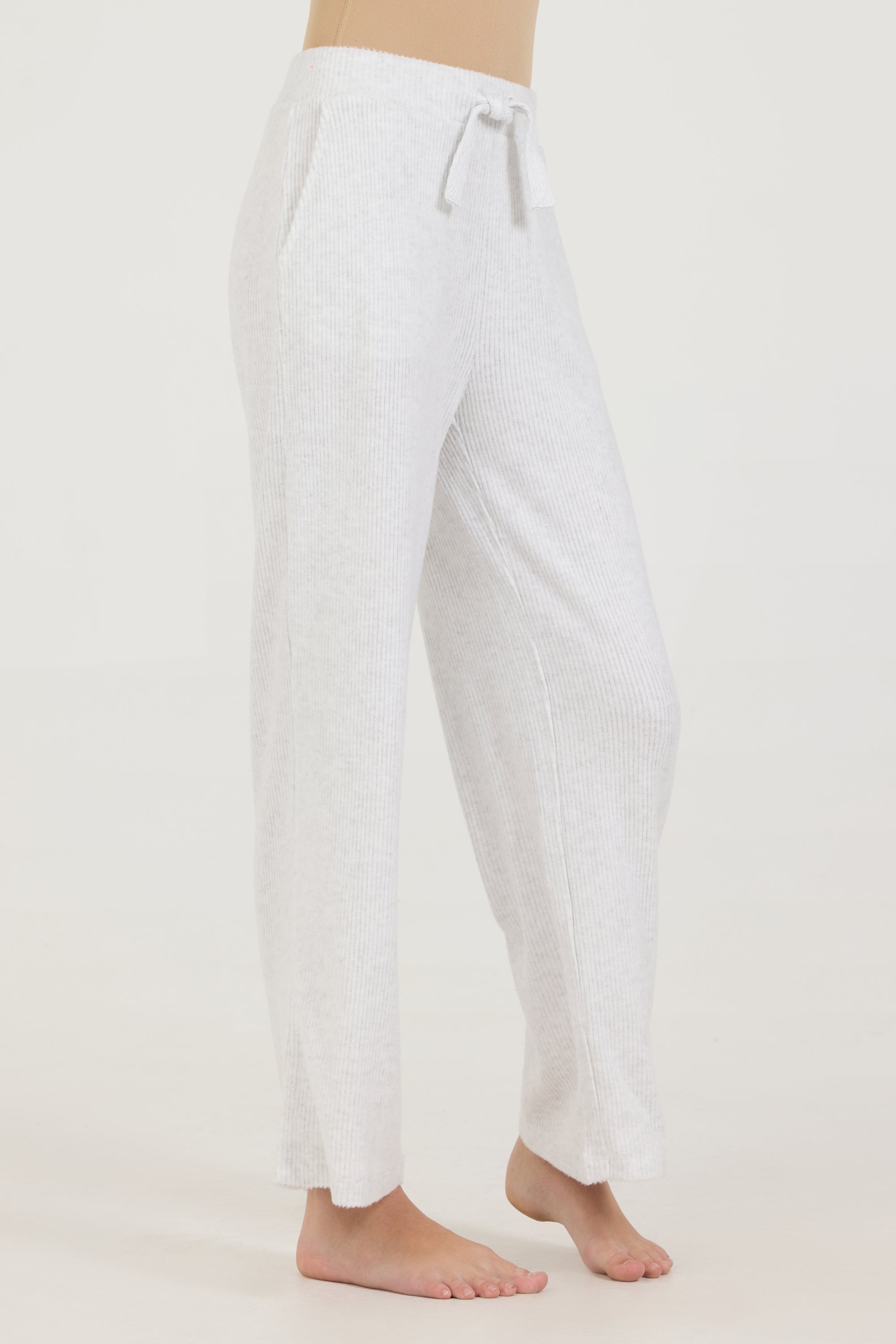 Kids Tan Rib Hacci Pants