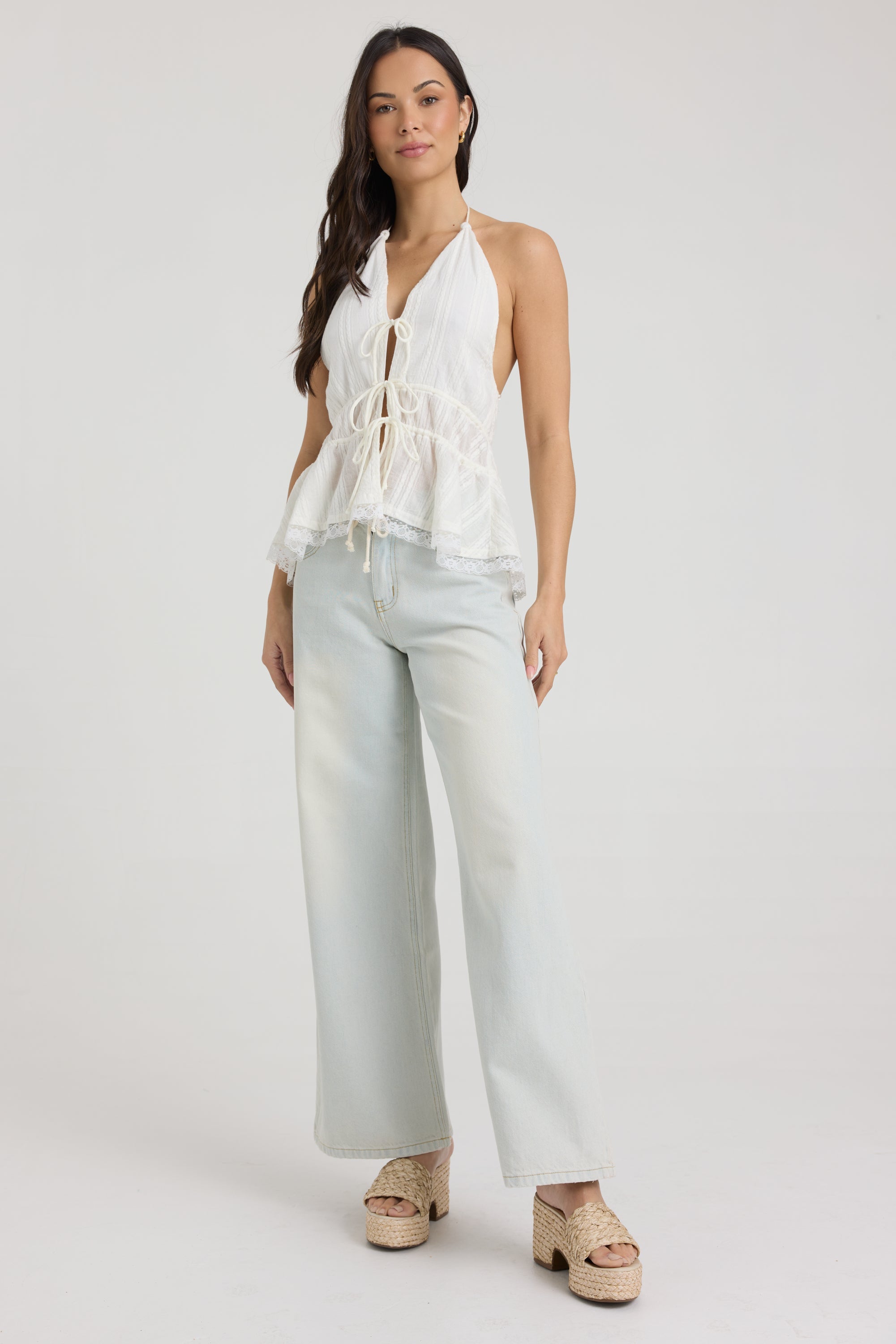Tie Front Halter Top