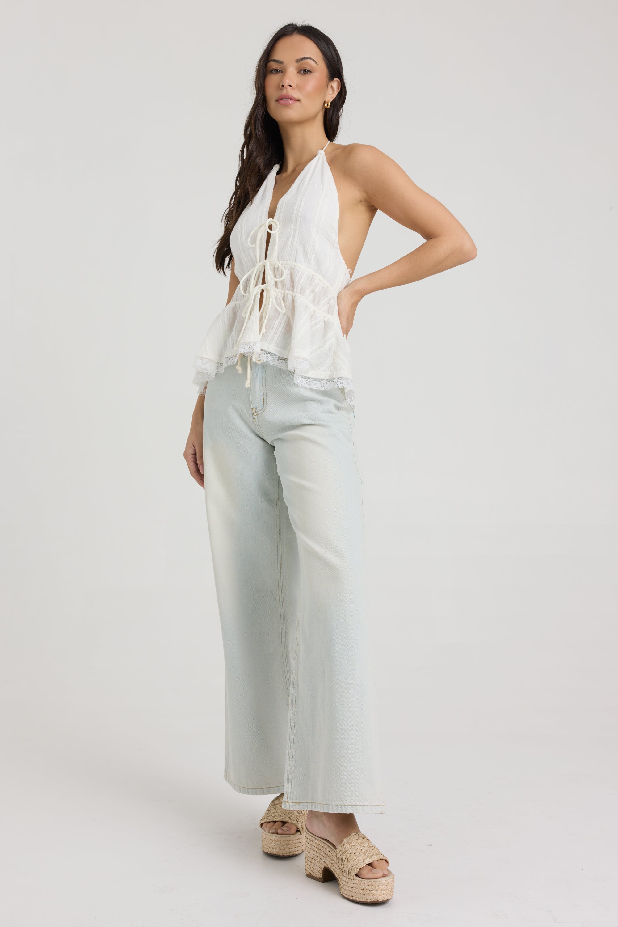 Tie Front Halter Top