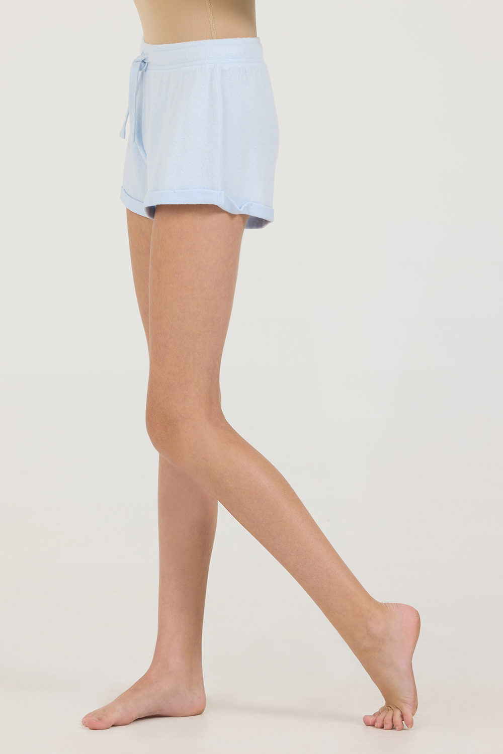 Kids Solid Hacci Shorts