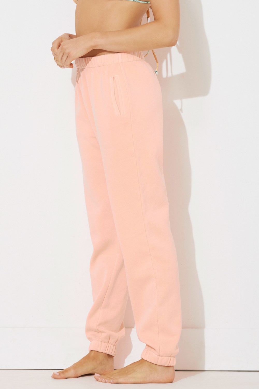 Sunkissed Peach Pigment Dye Jogger –