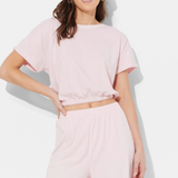 Hibiscus Pink Washed Garment Dye Top