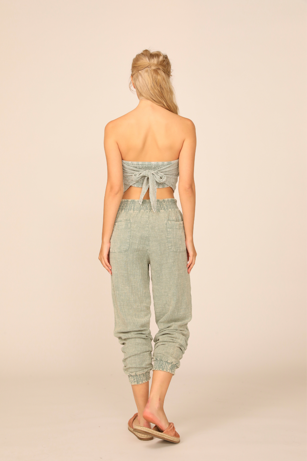 Sea Moss Washed Texture Handkerchief Top