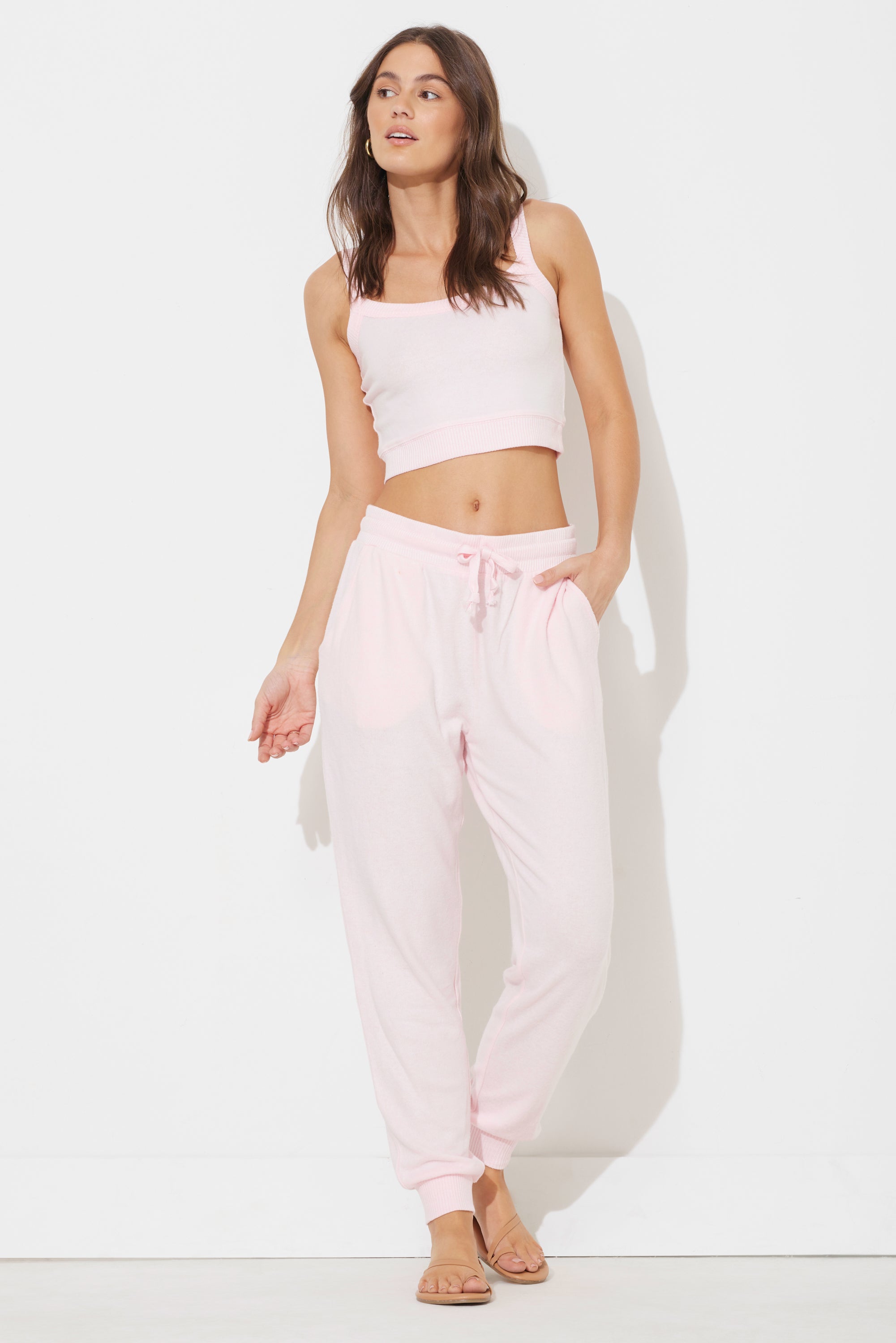 Paradise Pink Hacci Binding Tank