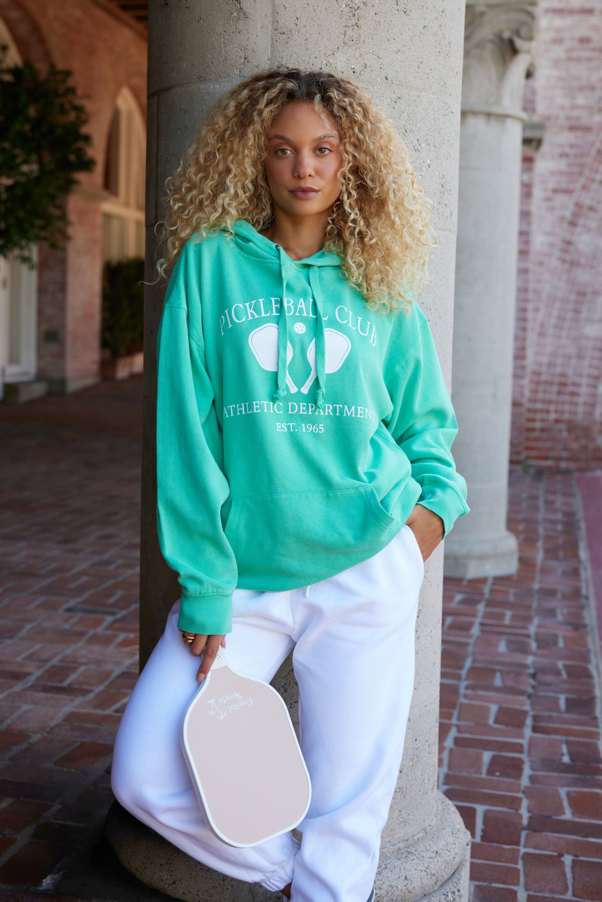 Island Green "Pickleball Club" Pigment Dyed Hoodie