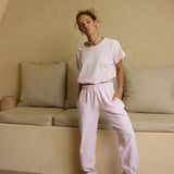 Hibiscus Pink Garment Dye Jogger