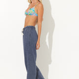Deep Navy Burnout Fleece Jogger