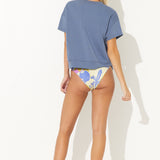 Blue Jean Cloud Fleece Crop Tee