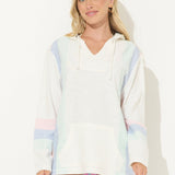 Sorbet Stripe Texture Baja Hoodie