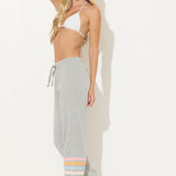 Heather Grey w/ Sunset Stripes Heather Fleece Stripe Jogger