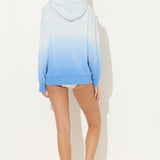 Blue Tonal Dip Dye Hoodie