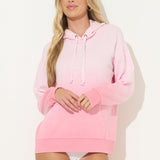 Pink Tonal Dip Dye Hoodie