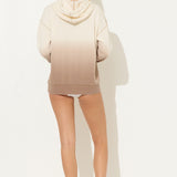 Coconut Caramel Dip Dye Hoodie