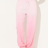 Soft Pink Rich Pink Tonal Dip Dye Jogger