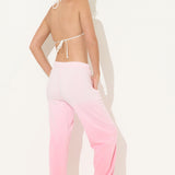 Soft Pink Rich Pink Tonal Dip Dye Jogger