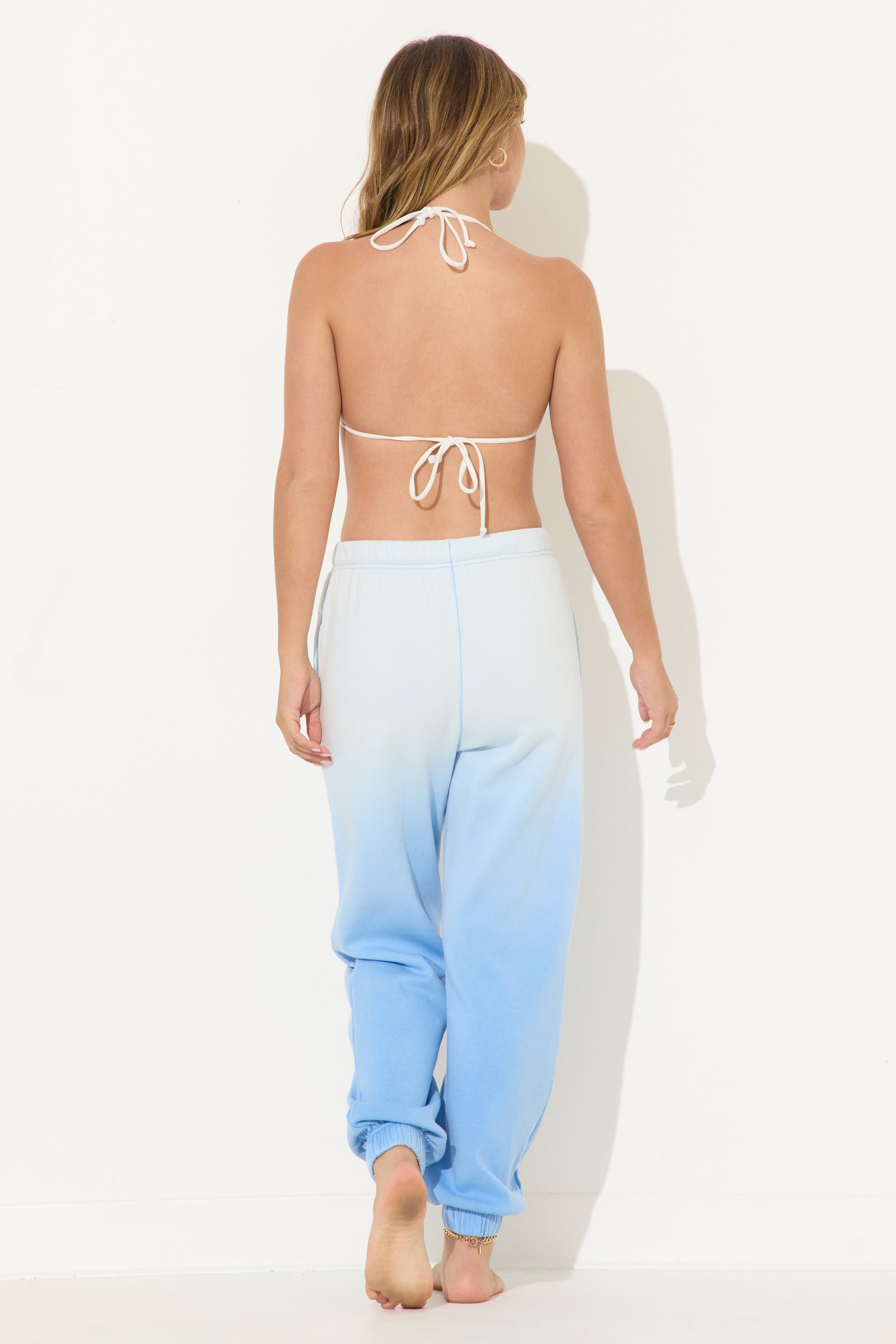 Light Blue Seabright Blue Tonal Dip Dye Jogger