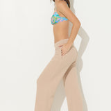 Warm Sand Texture Rib Cord Pants