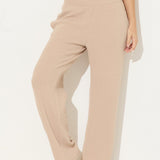 Warm Sand Texture Rib Cord Pants