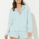 Sailboat Blue Cloud Fleece Full Zip