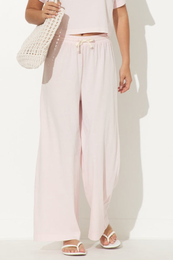 Hibiscus Pink Washed Garment Dye Pants