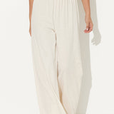 Cream Washed Garment Pant