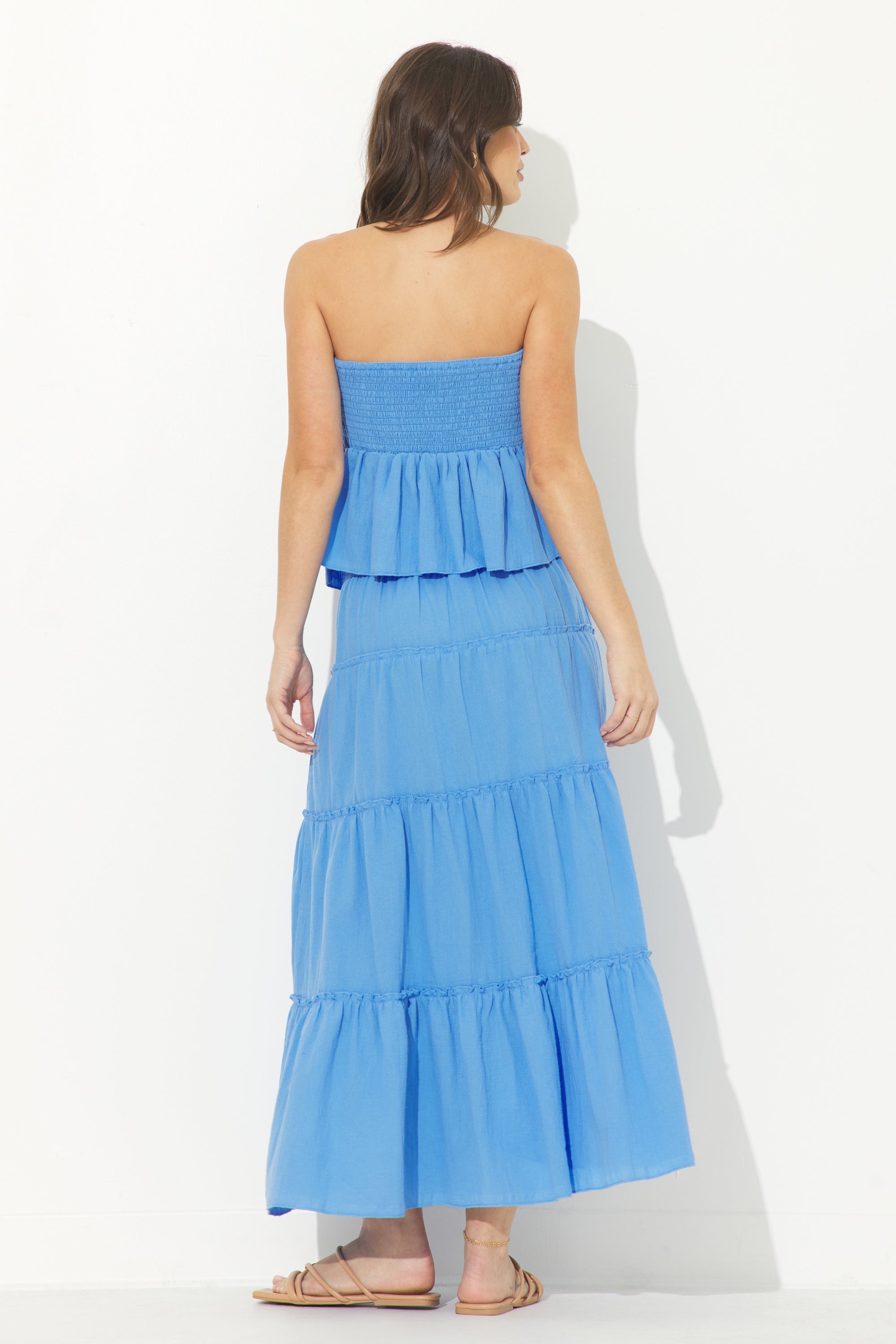 Clear Blue Maxi Skirt