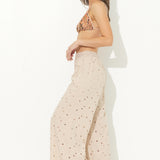 Sandy Beach Floral Eyelet Wide Leg Pants