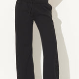 Black Essential Fleece Sweatpants