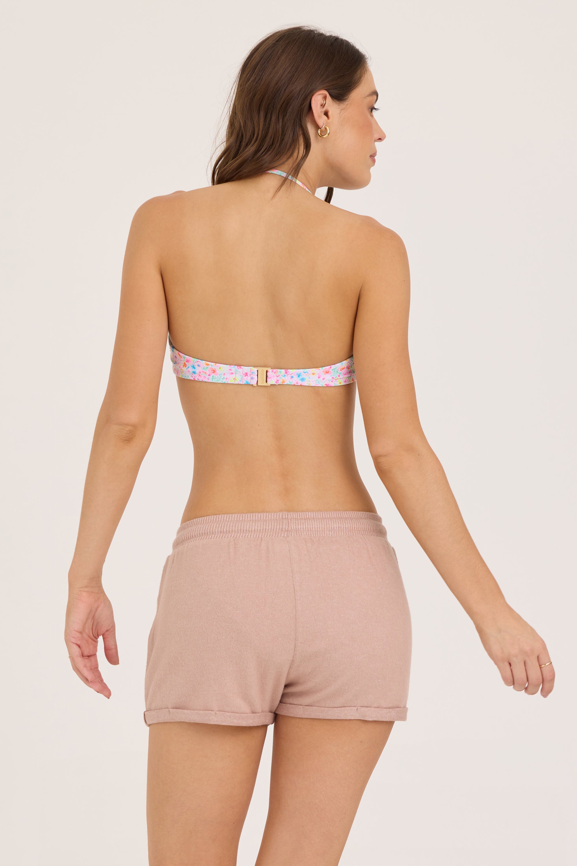 Iced Coffee Solid Hacci Short