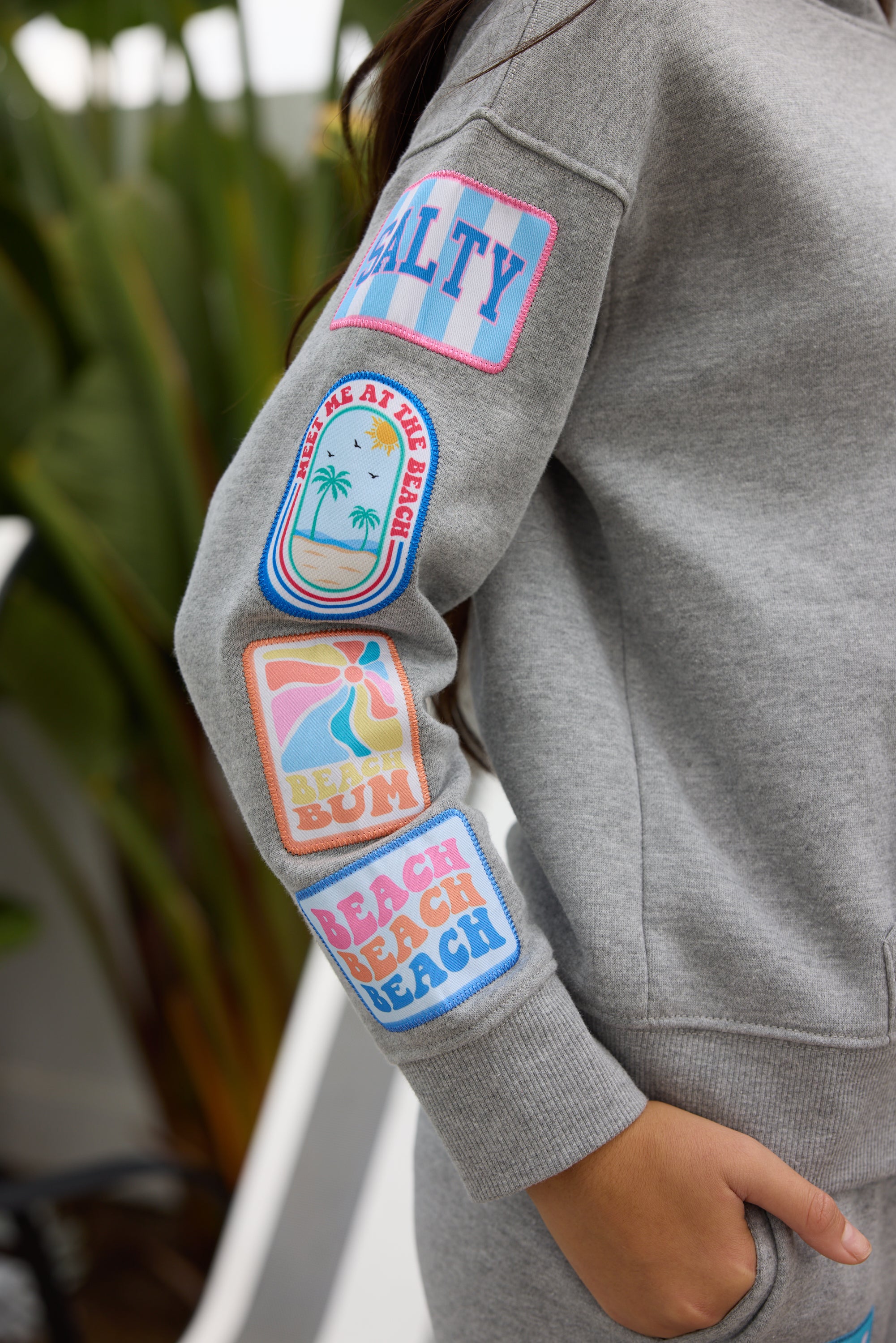 Kids Surf Wash Hoodie w/Patches