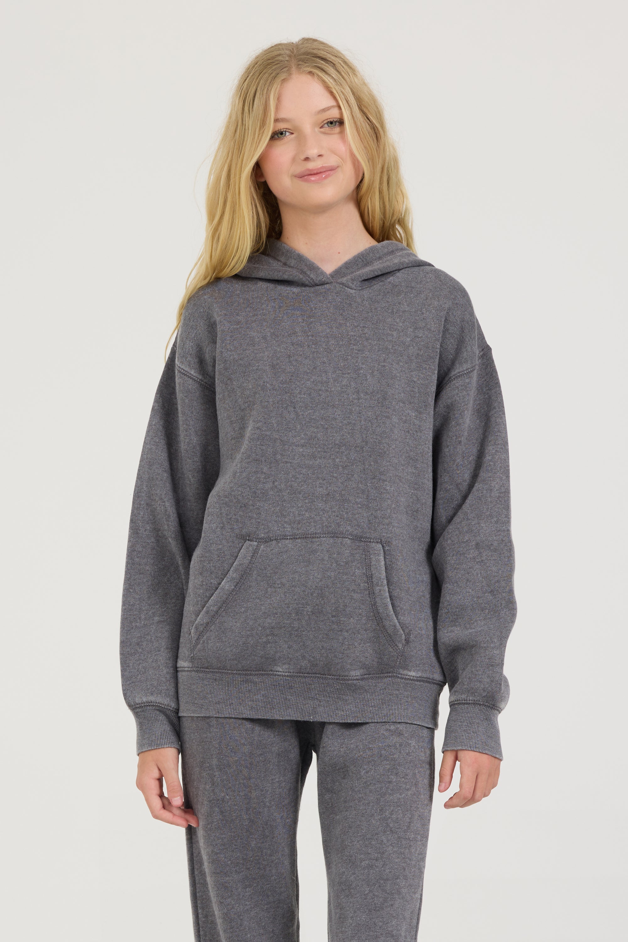 Kids Burnout Front Pocket Hoodie
