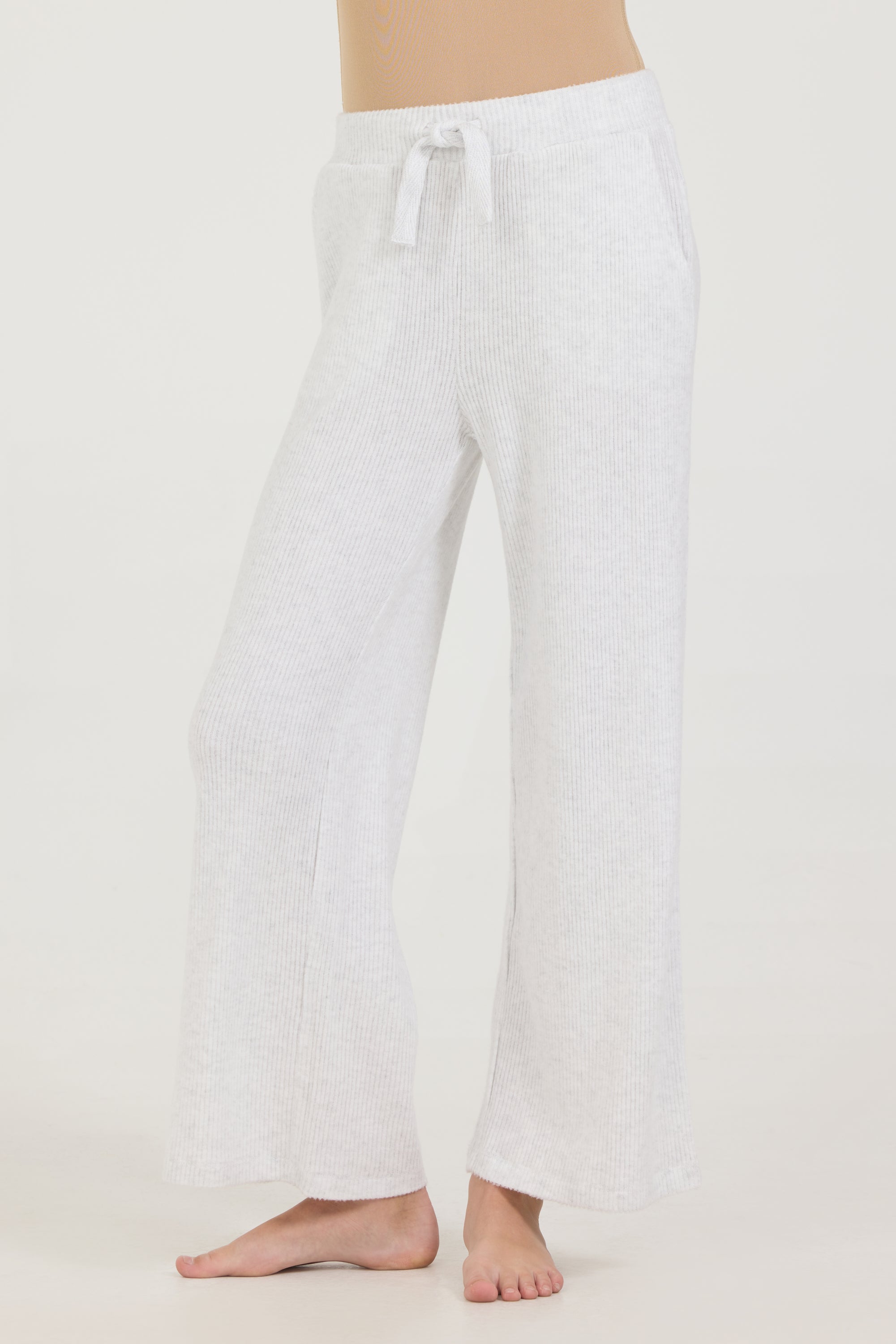 Kids Tan Rib Hacci Pants