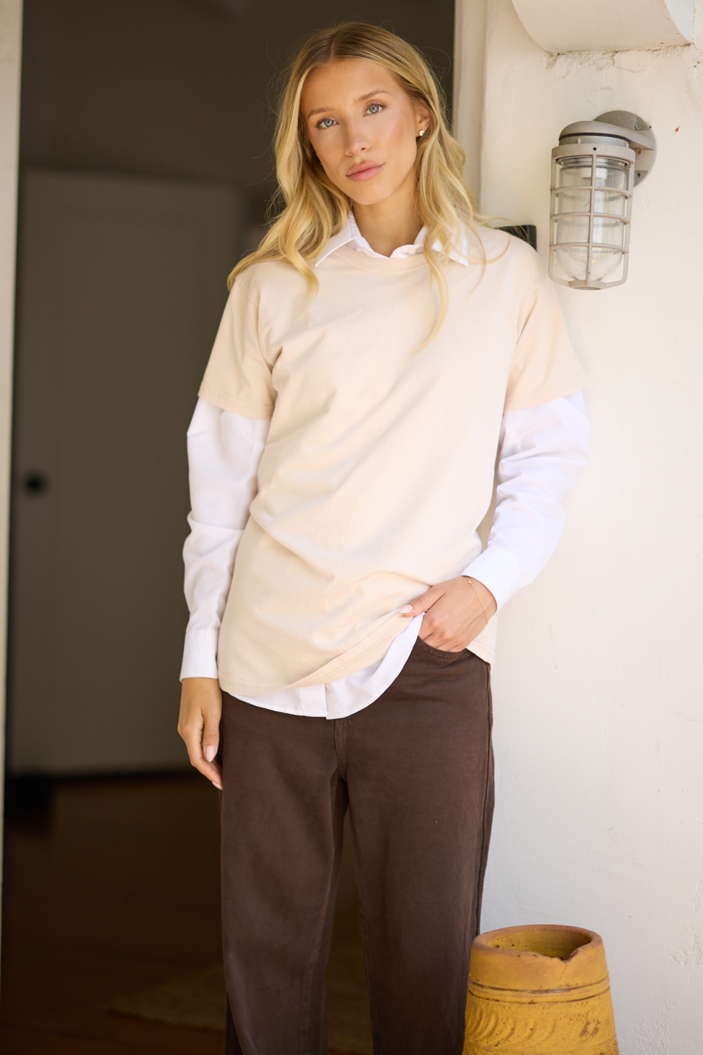 Coconut Garment Dye Short Sleeve Tee