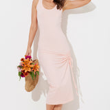 Soft Coral Knit Maxi Dress