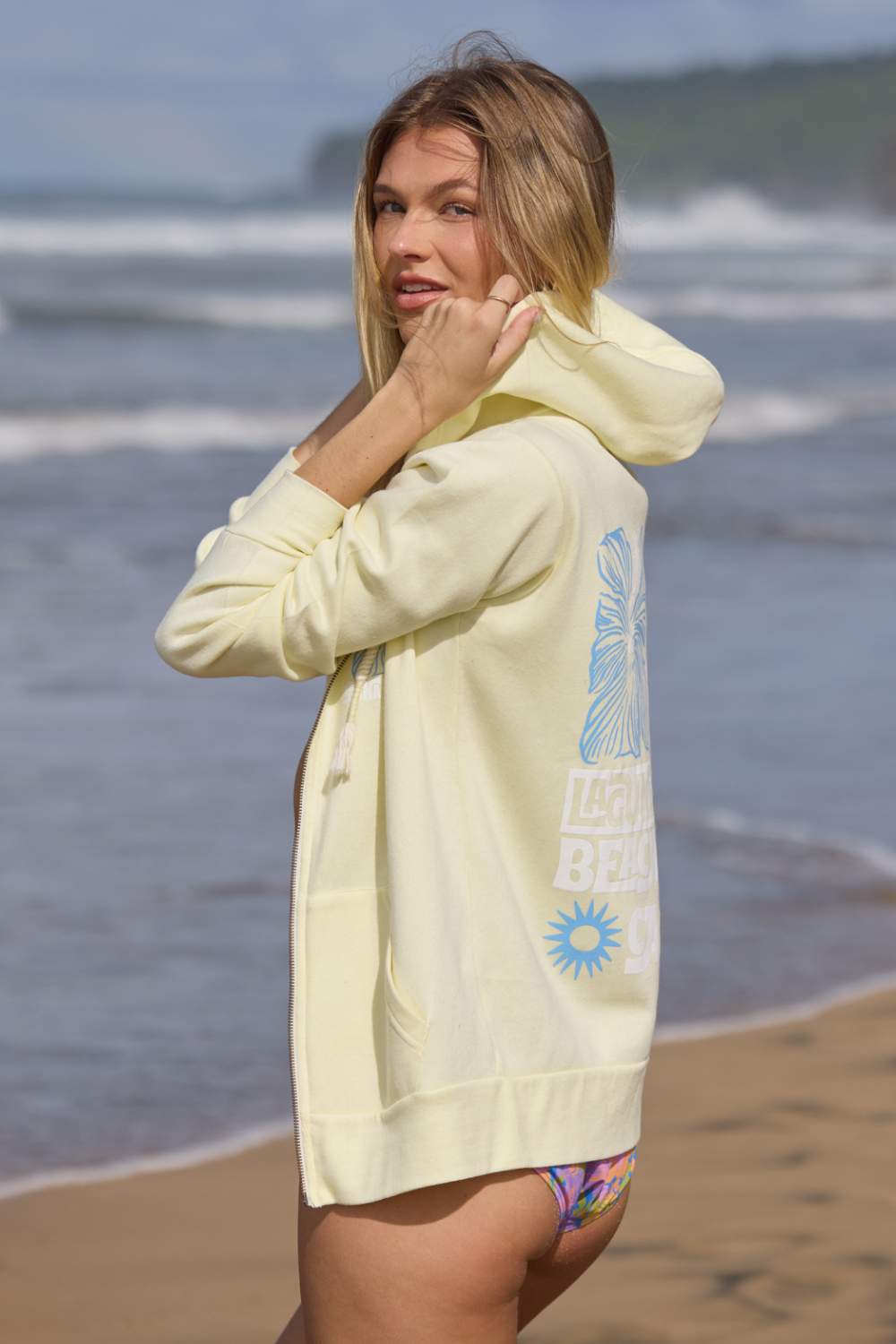New Burnout Zip Hoodie - Sunshine Yellow