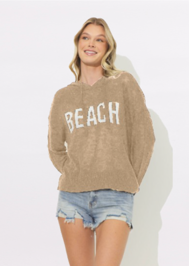 Sand Jacquard Destination Hoodie
