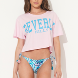 Beverly Hills Pigment Dye Cropped Tee