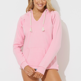 Blossom Pink New Burnout Pullover Hoodie