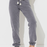 Steel Grey Scrunch Bottom Sweatpants w/ Wrap Cords