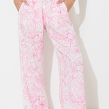 Hot Pink Printed Gauze Pant