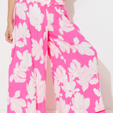 Pink Botanic Printed Rayon Pant