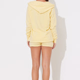 Sunny Yellow Burnout Shorts w/ Wrap Cords