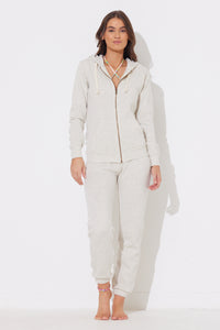 Beach Sand Heather Zip Hoodie
